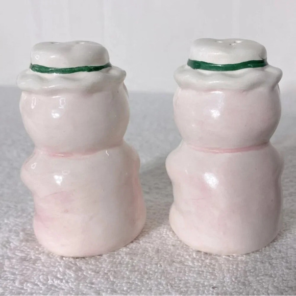 Vintage Ceramic Pink  Pig Salt & Pepper Shakers - Picture 4 of 9